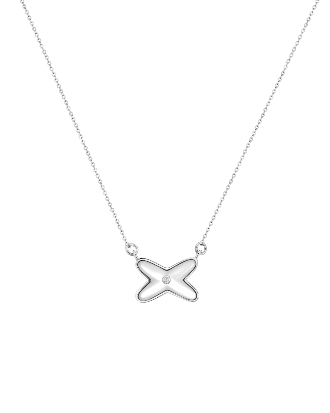 White Fritillary Necklace OHO0006