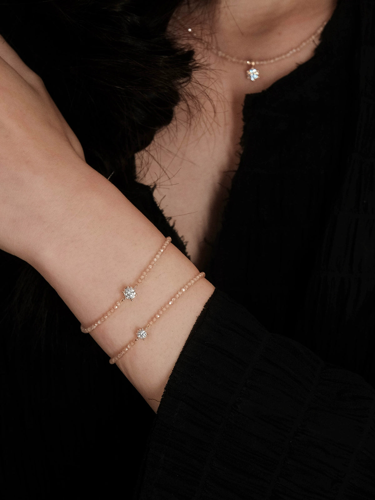 Champagne Zircon Bracelet SSW0011